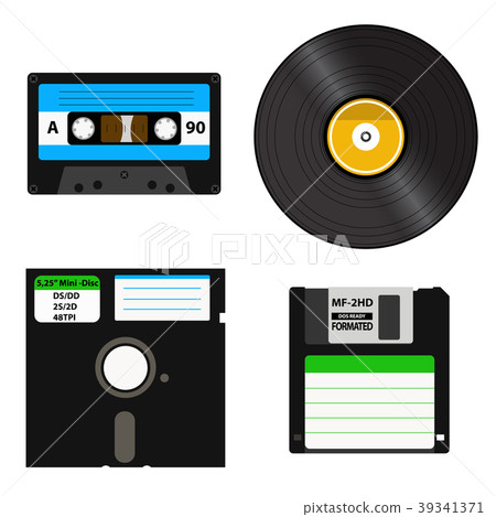 Set of media of different generations - vinyl 39341371