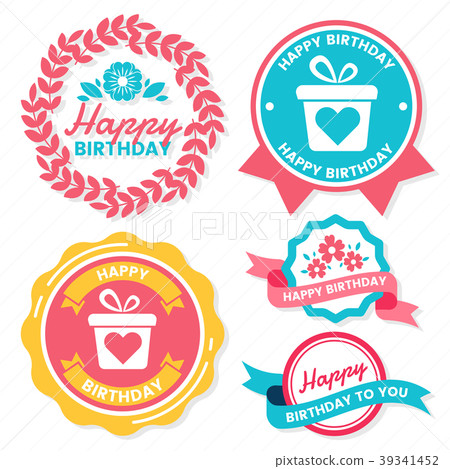 Happy Birthday Vector Logo for banner 39341452
