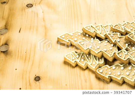 Homemade ginger cookies for Christmas and holidays 39341707