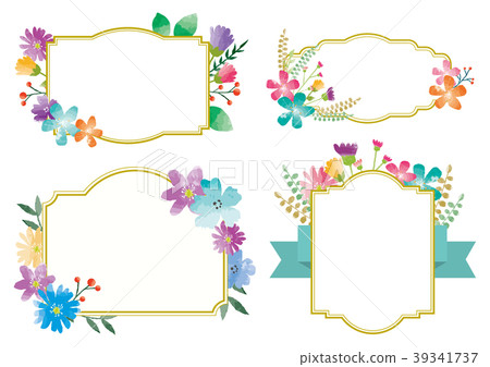 Flower frame - Stock Illustration [39341737] - PIXTA