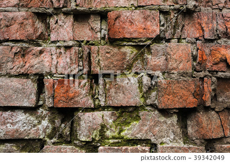 Grunge background Old brick wall weathered and Grunge background Old brick wall weathered and 39342049
