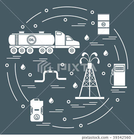 oil tanker, equipment for oil production, oil tanker, equipment for oil production, 39342560