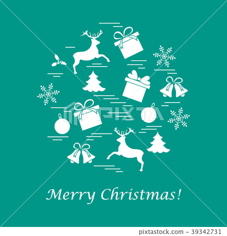 different new year and christmas symbols different new year and christmas symbols 39342731