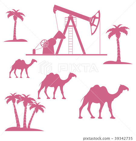 Stylized icon of the equipment for oil production Stylized icon of the equipment for oil production 39342735