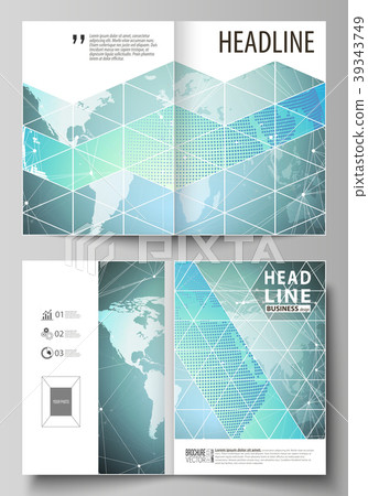 The vector illustration of the editable layout of 39343749