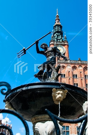 fountain with a statue of Neptune 39345000