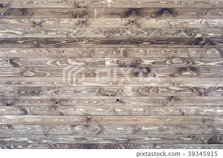 Floor of old wooden plank boards. 39345915