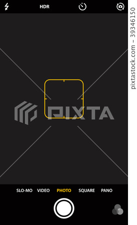 Smartphone camera viewfinder. Template focusing Smartphone camera viewfinder. Template focusing 39346150