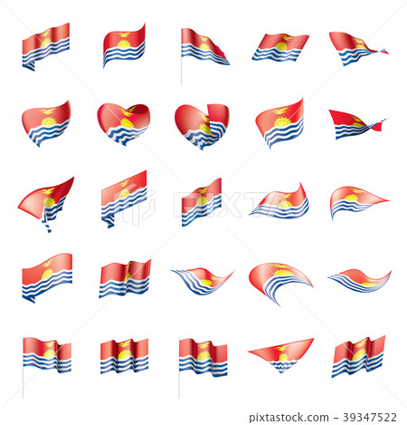 Kiribati flag, vector illustration 39347522