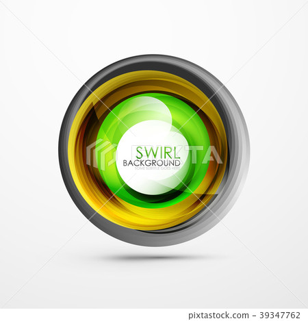 Abstract swirl banner, circle vector abstract Abstract swirl banner, circle vector abstract 39347762