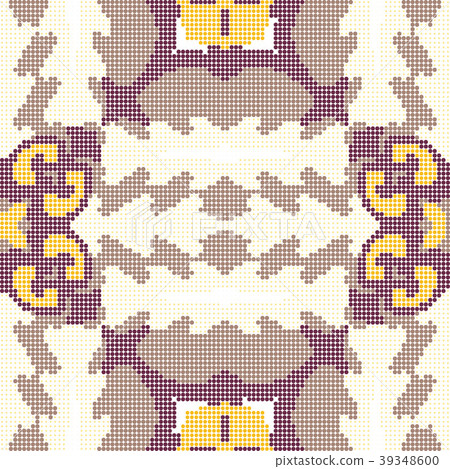 Halftone colorful seamless retro vintage pattern Halftone colorful seamless retro vintage pattern 39348600