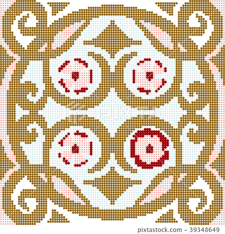 Halftone colorful seamless retro vintage pattern Halftone colorful seamless retro vintage pattern 39348649