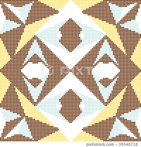 Halftone colorful seamless retro vintage pattern 39348718