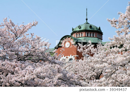 Fukaya Station Building and Sakura 39349437