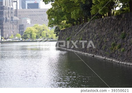 江戶城堡石垣的前沿生動 江戶城堡石垣的前沿生動 39350021