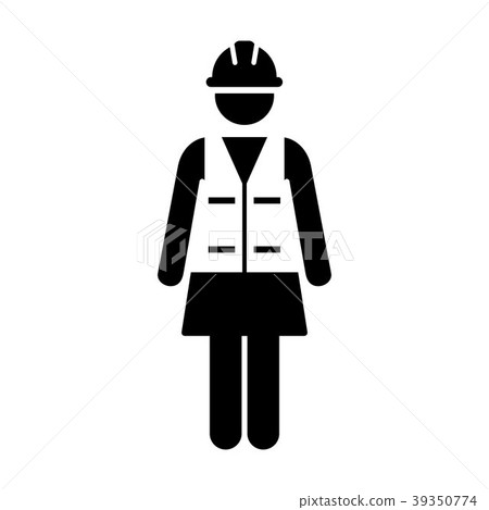 Worker Icon Vector Female Service Person Symbol Worker Icon Vector Female Service Person Symbol 39350774