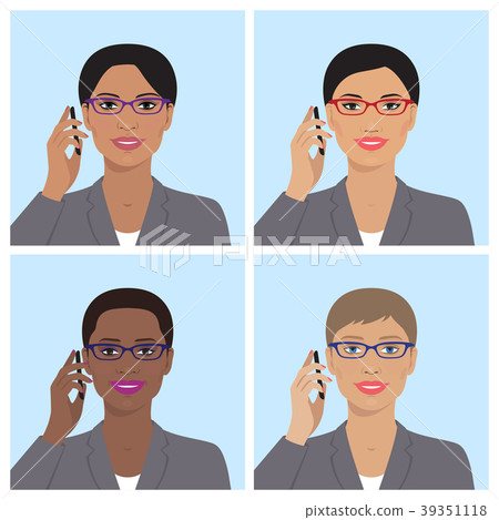 Female avatar set 39351118
