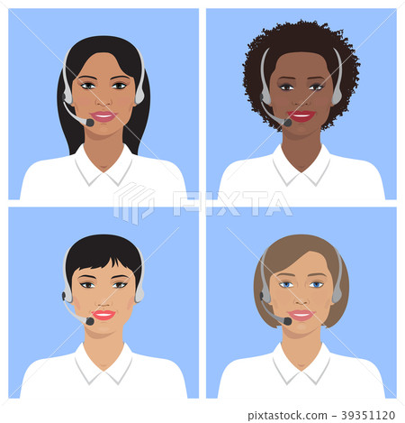 Female avatar set 39351120