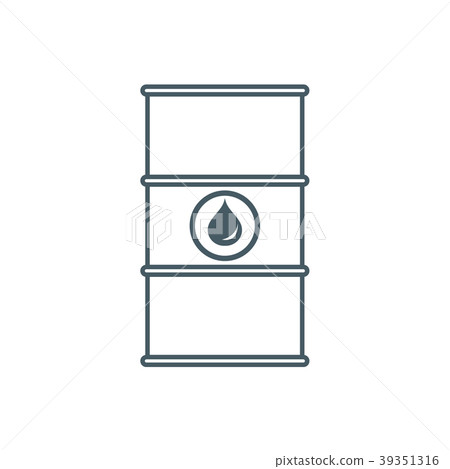 Stylized icon of the barrel of oil Stylized icon of the barrel of oil 39351316