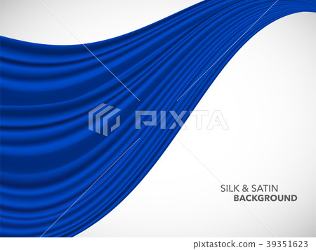 Abstract vector wave silk satin fabric template 39351623