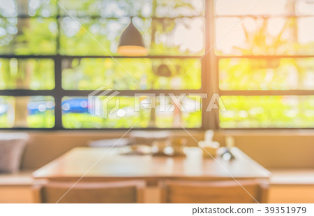 Abstract blur image of coffee shop . 39351979