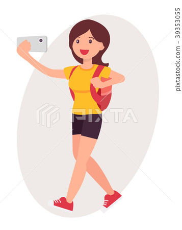 Cartoon character design female carton vector Cartoon character design female carton vector 39353055