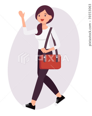 Cartoon character design female carton vector Cartoon character design female carton vector 39353063