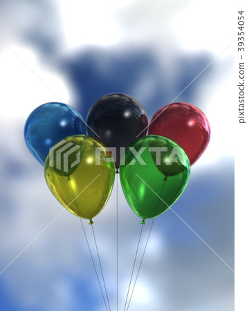 Olympic image 5 balloons 39354054