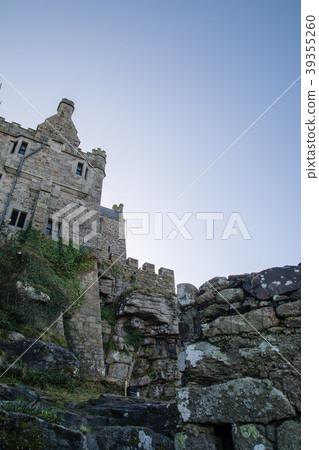 Stone historic castle at St Michaels Mount 39355260