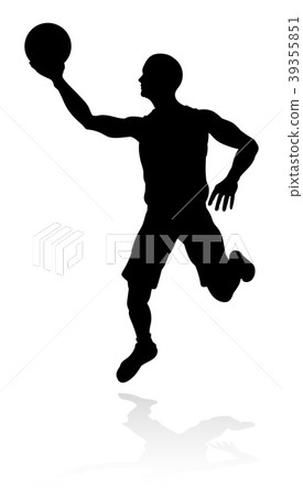 Silhouette Basketball Player Silhouette Basketball Player 39355851