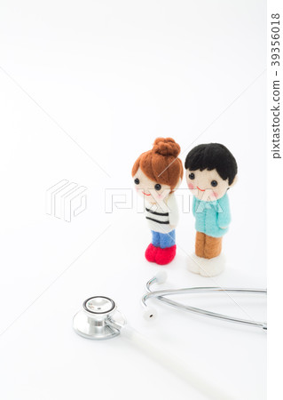 Young men and women medical examination image 39356018
