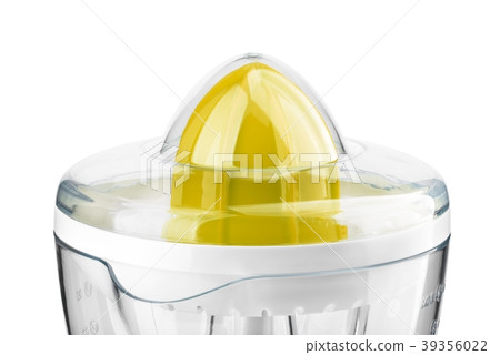 Yellow Electric orange juicer isolated Yellow Electric orange juicer isolated 39356022
