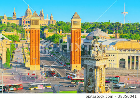 Panorama  Square of Spain (Placa De Espanya) 39356041