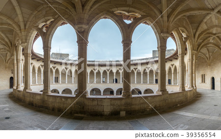 Colonnade of Bellver castle, Palma of Mallorca 39356554