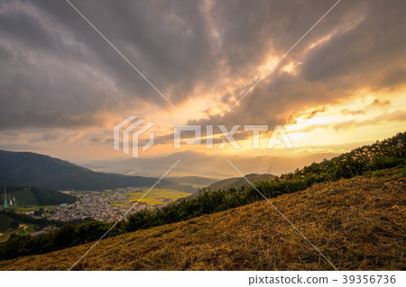 Nozawa Onsen village, evening scenery 39356736