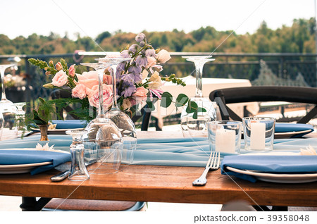 Wedding or Event decoration table setup outdoor 39358048