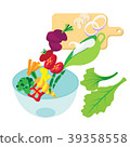 cooking salad illustration. collection background 39358558
