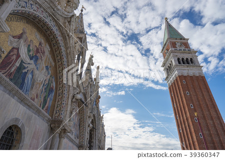 Venice, Bell tower of San Marco square and San Marco temple 39360347