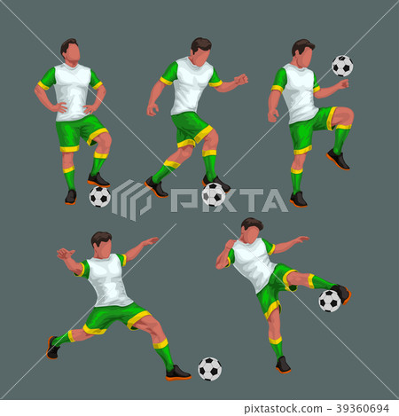 soccer players set 39360694