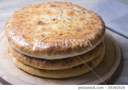 Traditional Ossetian pies. Traditional Ossetian pies. 39360926