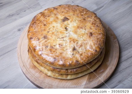 Traditional Ossetian pies. Traditional Ossetian pies. 39360929