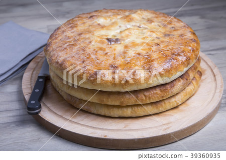 Traditional Ossetian pies. Traditional Ossetian pies. 39360935