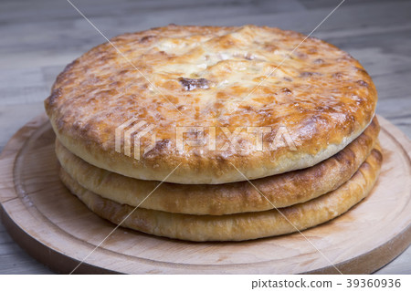 Traditional Ossetian pies. Traditional Ossetian pies. 39360936