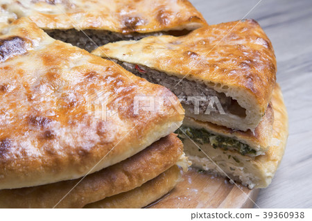 Traditional Ossetian pies. Traditional Ossetian pies. 39360938