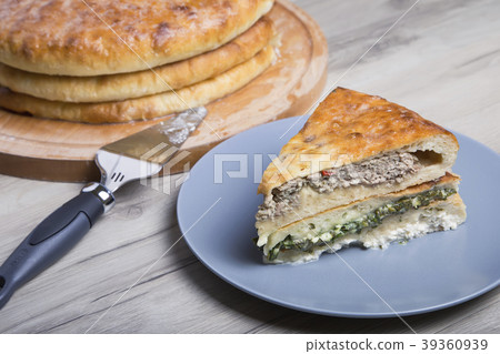 Traditional Ossetian pies. Traditional Ossetian pies. 39360939