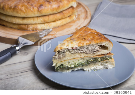 Traditional Ossetian pies. 39360941