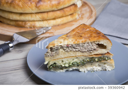 Traditional Ossetian pies. 39360942