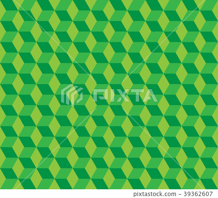 Box shaped pattern green seamless Box shaped pattern green seamless 39362607