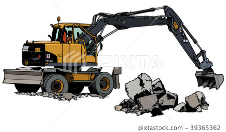 Excavator Machine in Work 39365362