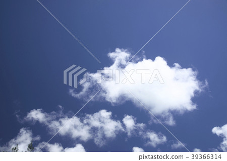 Sunny summer blue sky and clouds image for background material Sunny summer blue sky and clouds image for background material 39366314